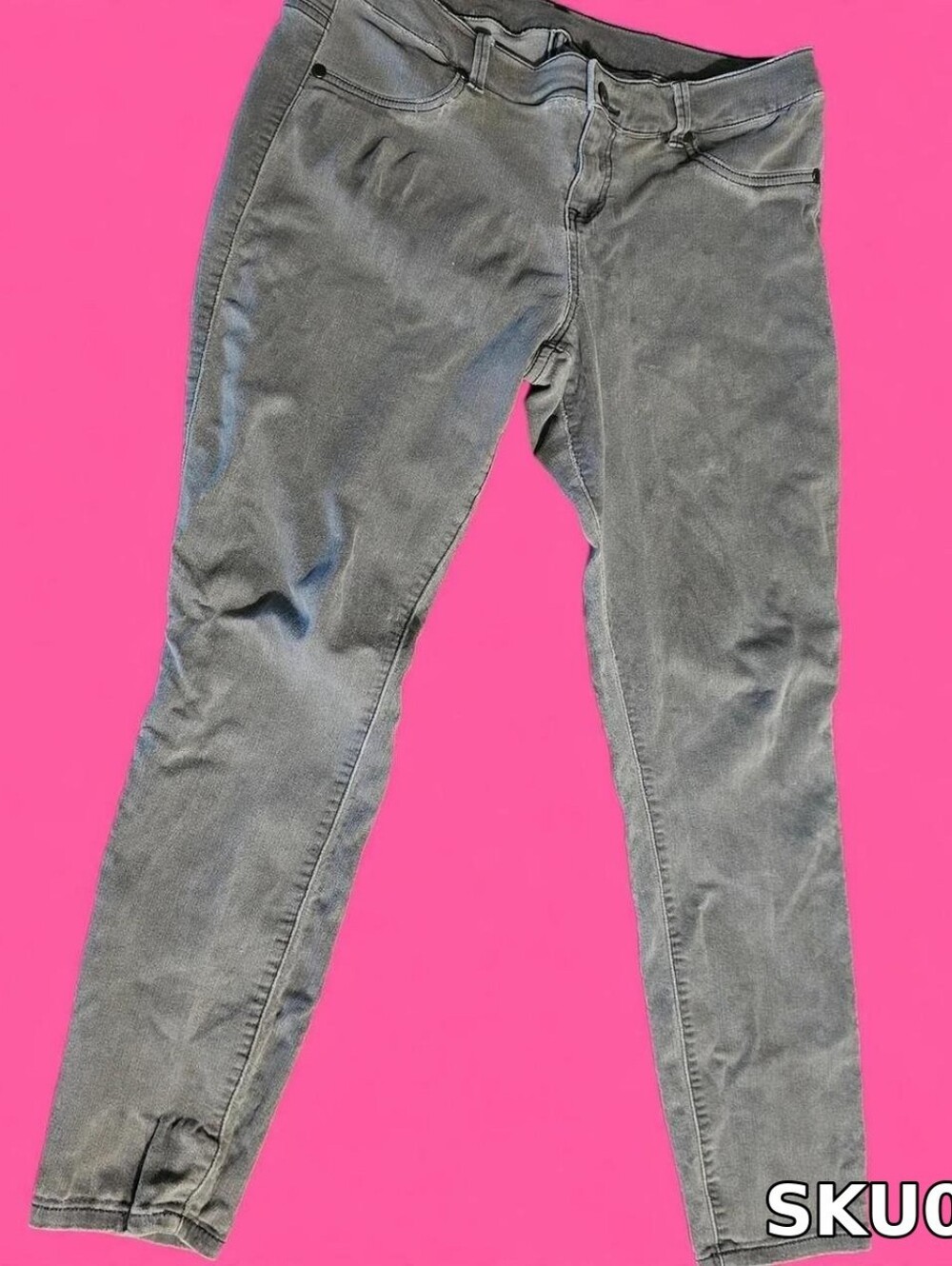 torrid Slim Straight Jeans in Light Gray
